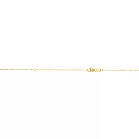 10K Gold 0.87mm Extendable Diamond Cut Cable Chain