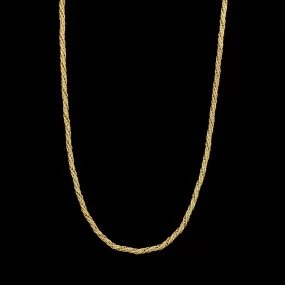 14K Yellow Gold Estate Twisted Link Chain