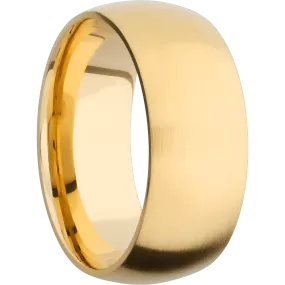 14K Yellow Gold with Satin Finish