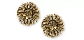 Aster Jewelry 14k Yellow Gold Handmade Aster Flower Cufflinks  AST1-BEECLG