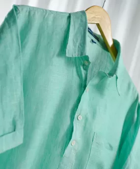 Classic Ocean Green Linen