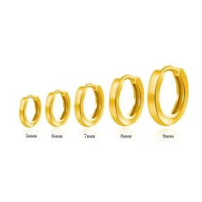 Classic Sleek Hoop Earring (20G)