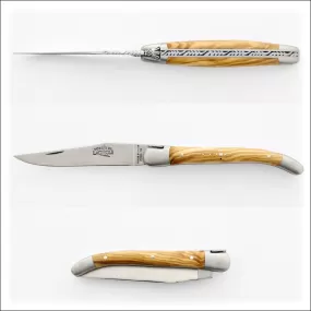 Forge de Laguiole Collection 9 cm Olive wood Satin Finish