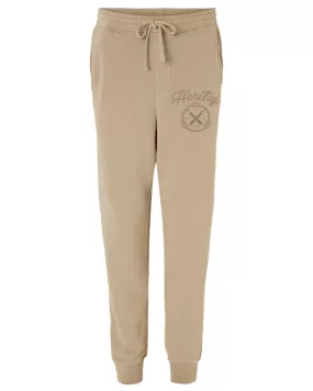 HERITAJ CANNONS ROPE-(Pigment-Dyed)-JOGGERS-BRN