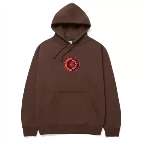 HUF hoodie Sun God Pullover PF00525 chocolate 