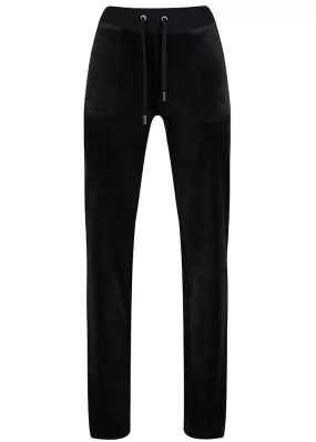 Juicy Couture Del Ray Classic Velour Bukser - black