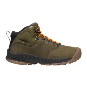 Keen NXIS Explorer Mid Waterproof Boot (Men) - Dark Olive/Black