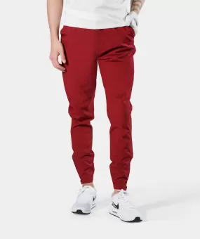 MEN'S GOLF JOGGERS - BURGUNDY