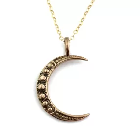 Midi CRESCENT MOON Necklace - Bronze