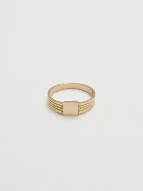 Mini Square Id Ring