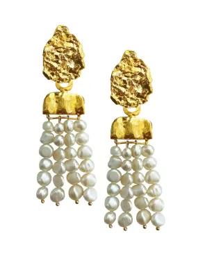 Pearl Waterfall Earrings