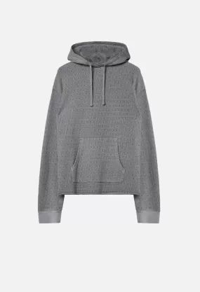 Raw Edge Jacquard Pullover / Dusk