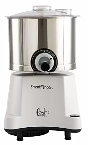 SmartFingers Comfort Plus Table Top Wet Grinder 230V 50hz, 2 Liter, White